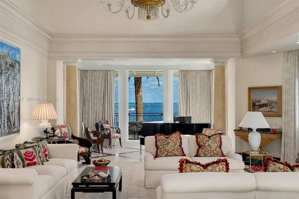 $52.5 Million Spectacular Private Island Bayfront Estate in Coral Gables Showcases Ultimate Waterfront Luxury 7 10 Tahiti Beach Island Rd luxury bayfront mansion in Coral Gables with private dock, resort-style pool, and panoramic Biscayne Bay views