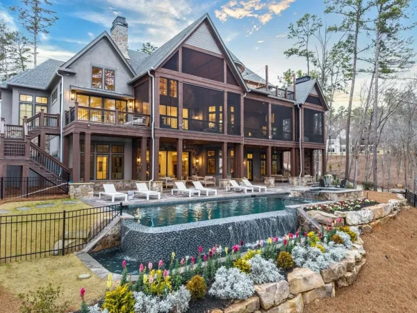 $11.8M Georgia Lakefront Masterpiece Showcases Exceptional Craftsmanship