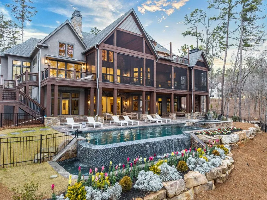 $11.8M Georgia Lakefront Masterpiece Showcases Exceptional Craftsmanship 5 1180 Broadpoint Dr A Stunning Custom Lakefront Estate 1