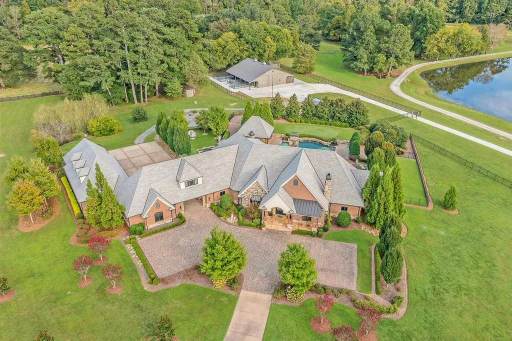 Grand Country Estate with 22 Private Acres in Georgia Listed for $4.9M 5 1297 Houston Valley Rd — Spectacular Private Estate on 22 Acres 1