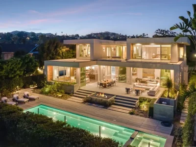 Breathtaking Golf Course Views Define This $10.995M California Contemporary Estate 1 13120 Nimrod Pl A Breathtaking Modern Estate Overlooking the Golf Course 28