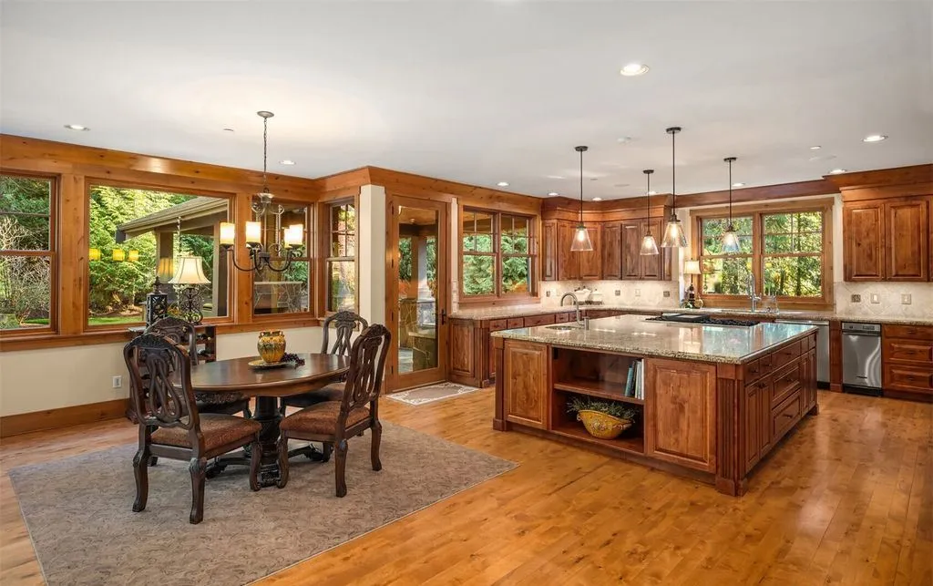 $3,195,000 Washington Timber-Frame Masterpiece Lives Like a Private Mountain Resort 8 1320 289th Avenue NE Delivers a Stunning Private Lodge 5