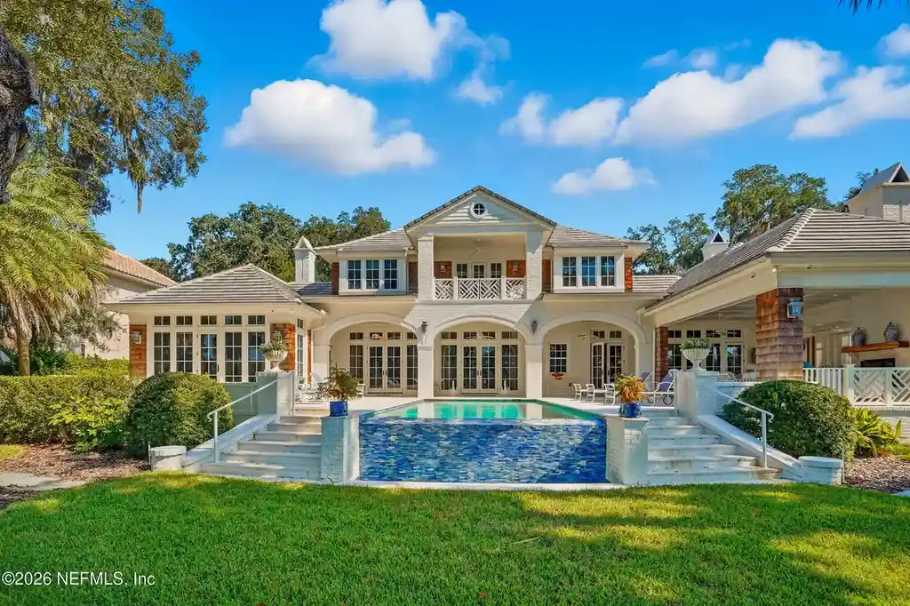 $8 Million Intracoastal Estate in Ponte Vedra Beach Debuts With Private Marina Access and Resort-Style Luxury Living 16 Luxury waterfront estate at 193 ADMIRALS Way S in Ponte Vedra Beach overlooking the Intracoastal Waterway with infinity-edge pool and private marina access