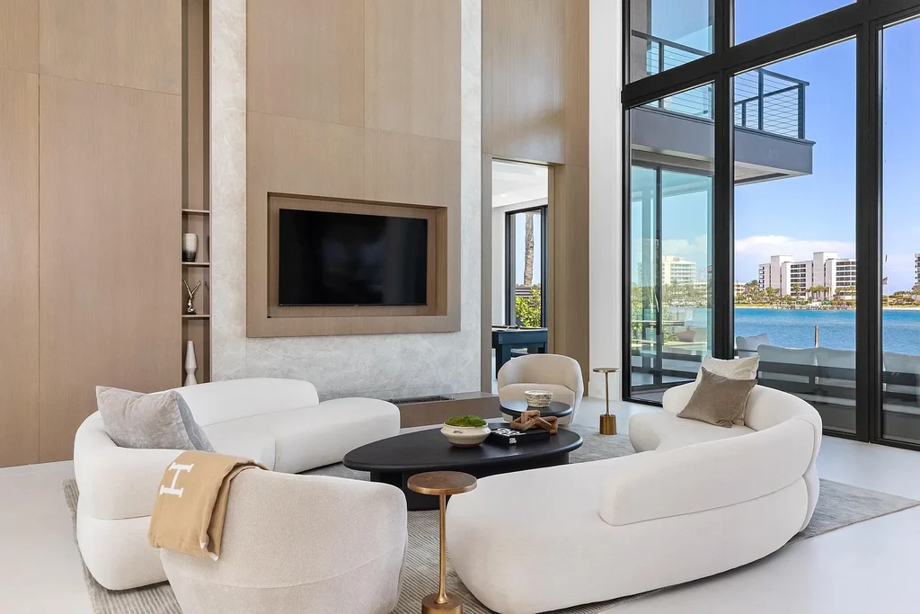 $14.5 Million Brand-New Waterfront Mansion in Jupiter with Private Dock, and Direct Ocean Access 7 19696 Harbor Road N luxury waterfront home in Jupiter Florida with infinity pool private dock and panoramic Intracoastal views
