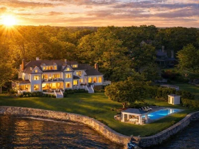 Villa Cheri: A Spectacular Waterfront Estate in New York Listed for $19.5 Million 1 217 Hommocks Road Villa Cheri a Spectacular Waterfront Estate 23
