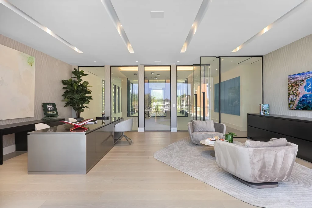 A $40 Million Waterfront Estate Redefines Modern Luxury in Palm Beach Gardens 16 Modern waterfront mansion with pool and Intracoastal views in Palm Beach Gardens Florida luxury real estate