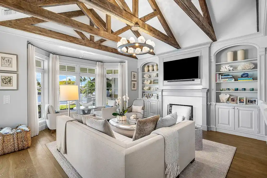 Spectacular $14 Million Waterfront Estate in Gulf Stream with 150 Feet of Intracoastal Frontage Hits the Market 7 Luxury waterfront estate at 3300 Polo in Gulf Stream Florida with Intracoastal views and tropical landscaping