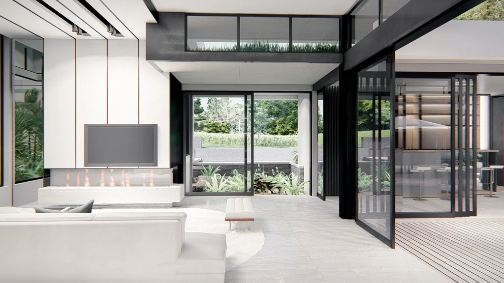 3365 Waterfall House by JK Designs Architects, A Contemporary Home Centered Around a Living Atrium 6 3365 Waterfall House by JK Designs Architects A Contemporary Home Centered Around a Living Atrium 3