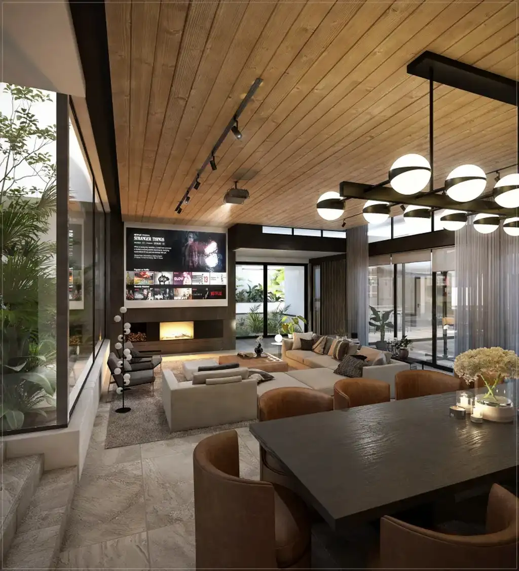 3365 Waterfall House by JK Designs Architects, A Contemporary Home Centered Around a Living Atrium 8 3365 Waterfall House by JK Designs Architects A Contemporary Home Centered Around a Living Atrium 6