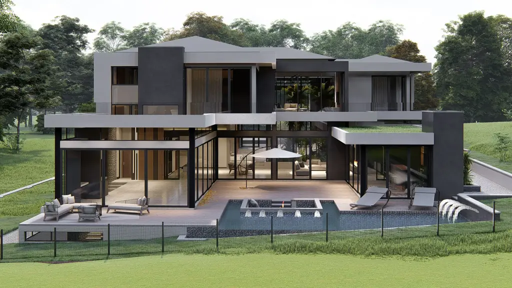 3365 Waterfall House by JK Designs Architects, A Contemporary Home Centered Around a Living Atrium 12 3365 Waterfall House by JK Designs Architects A Contemporary Home Centered Around a Living Atrium 9