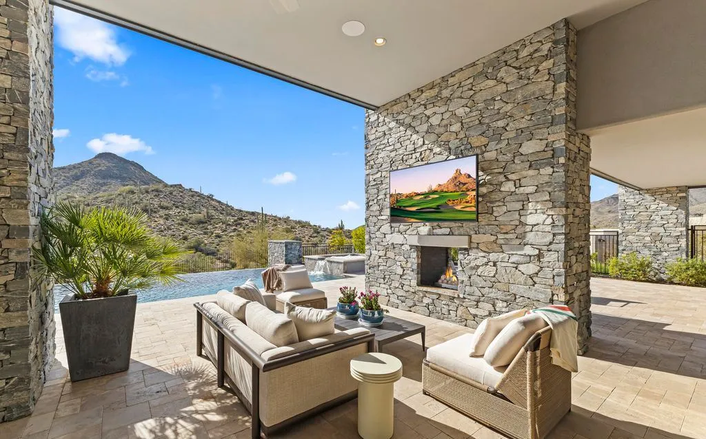 Striking Modern Residence in Arizona Offers Unmatched Desert Mountain Views for $5.75M 24 39870 N 98TH Way An Extraordinary Arizona Retreat Framed by Panoramic Desert Scenery 24
