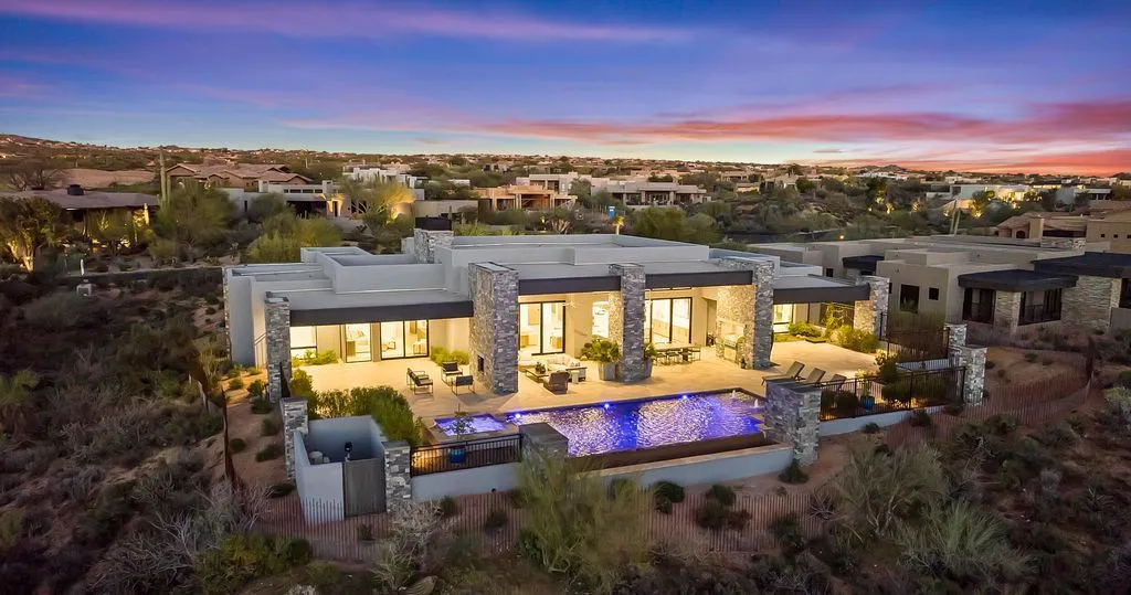Striking Modern Residence in Arizona Offers Unmatched Desert Mountain Views for $5.75M 25 39870 N 98TH Way An Extraordinary Arizona Retreat Framed by Panoramic Desert Scenery 3