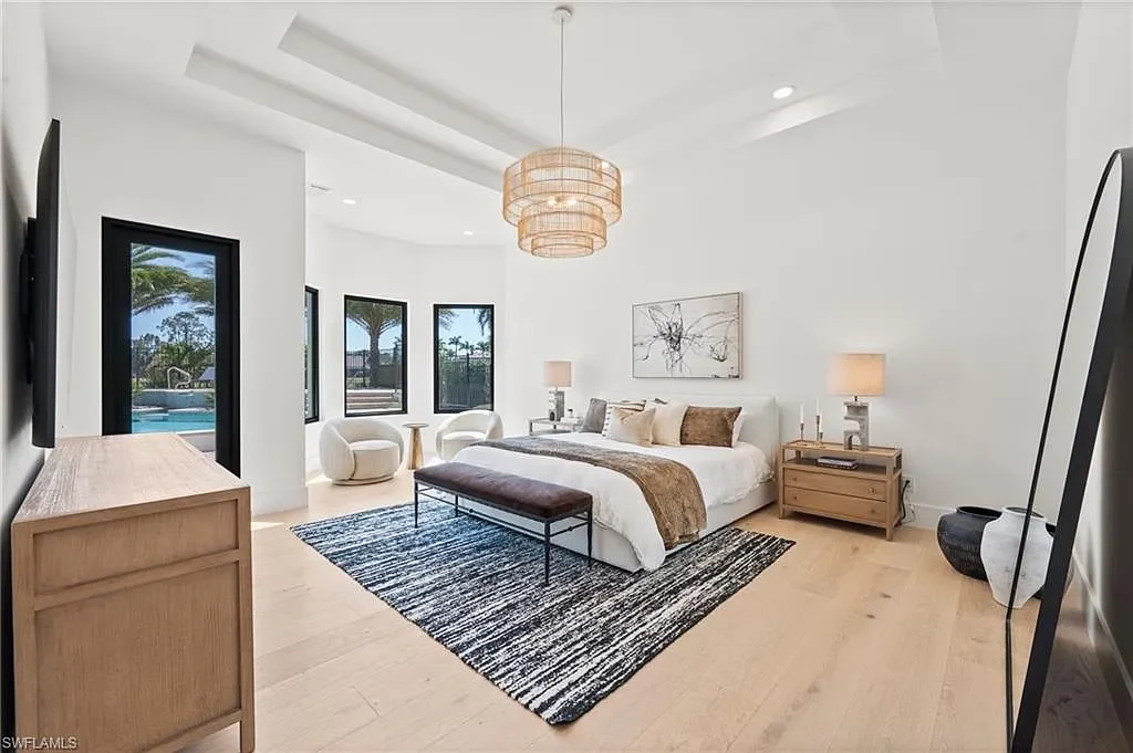 Stunning $6.4 Million Fully Renovated Quail West Estate Redefines Luxury Living in Naples 13 4260 Brynwood DR luxury home in Naples Florida with golf course views, resort-style pool and spa, fully renovated modern interior in Quail West community