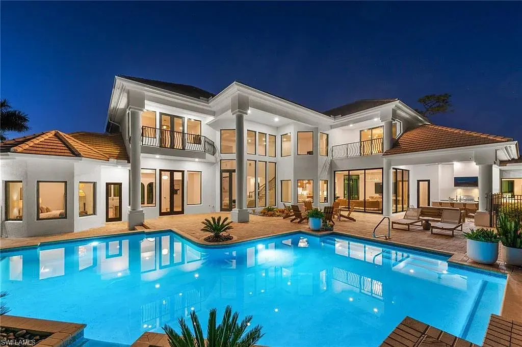 Stunning $6.4 Million Fully Renovated Quail West Estate Redefines Luxury Living in Naples 6 4260 Brynwood DR luxury home in Naples Florida with golf course views, resort-style pool and spa, fully renovated modern interior in Quail West community