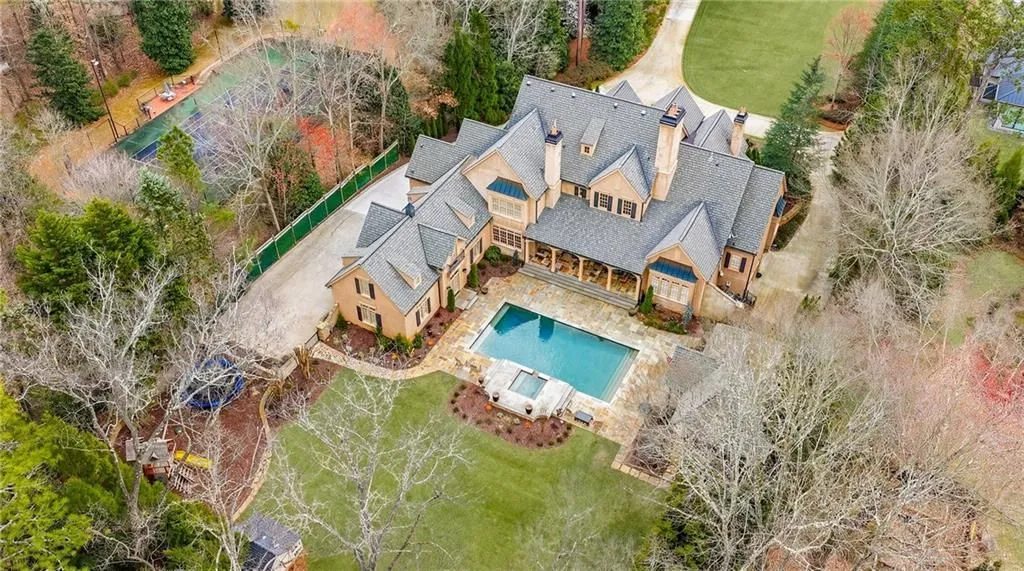 Timeless European Charm Meets Luxury Living in This $4.495M Georgia Estate 6 4351 Paper Mill Rd SE A Stunning Provencal Inspired Estate 2