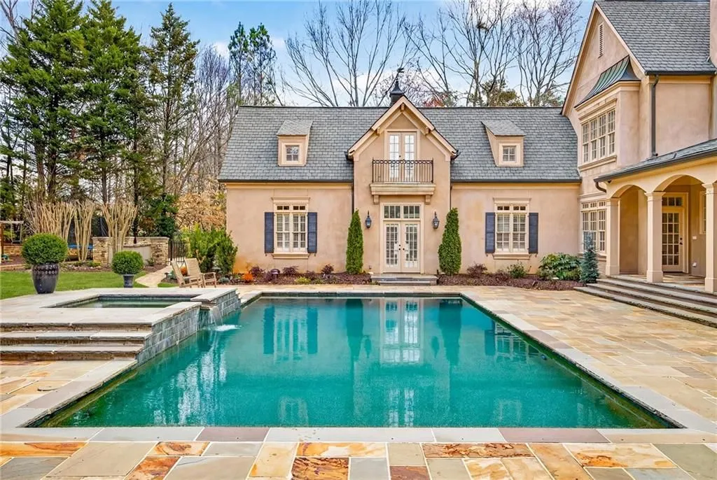 Timeless European Charm Meets Luxury Living in This $4.495M Georgia Estate 18 4351 Paper Mill Rd SE A Stunning Provencal Inspired Estate 20