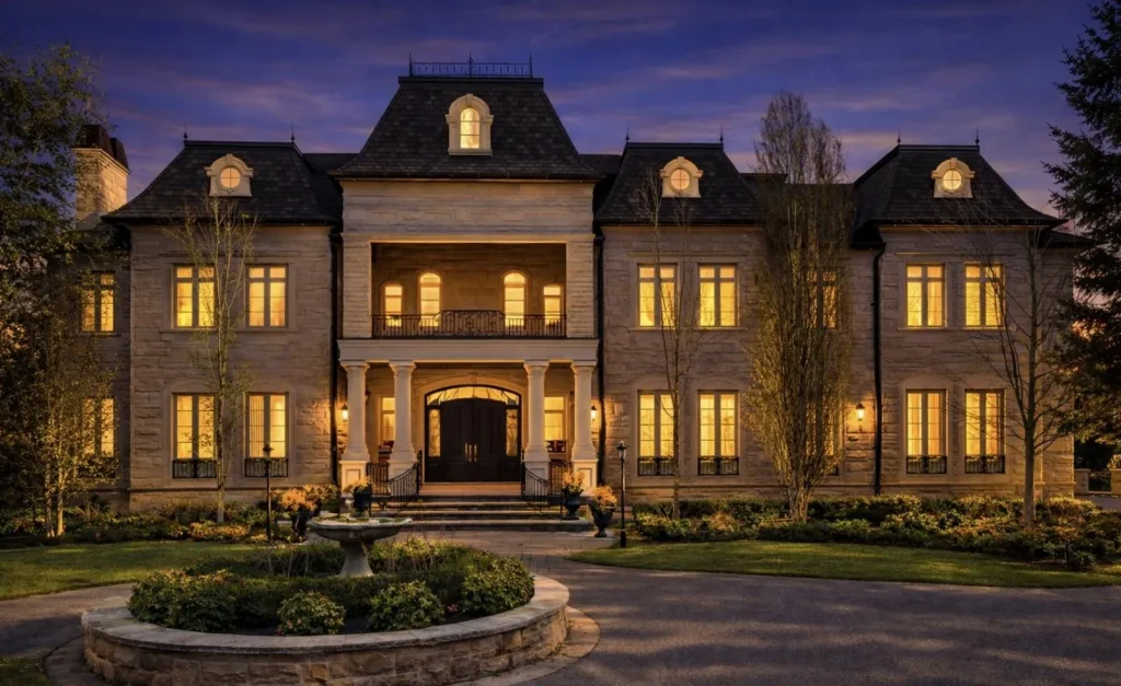 Breathtaking Château Estate with Panoramic Views Hits the Market in Canada for C$11.8M 5 45 Kensington Dr Extraordinary French Chateau Inspired Estate 1