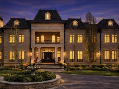 Breathtaking Château Estate with Panoramic Views Hits the Market in Canada for C$11.8M 1 45 Kensington Dr Extraordinary French Chateau Inspired Estate 1