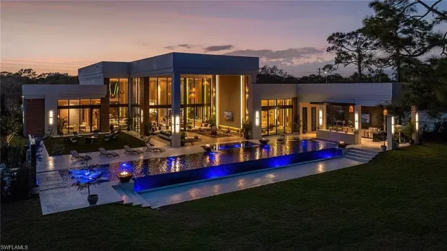 $14.5 Million Stunning Resort-Style Masterpiece in Naples Real Estate Showcases Breathtaking Modern Luxury Living