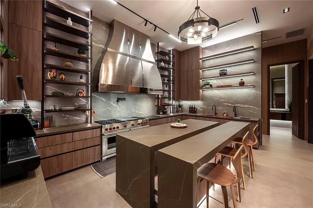 $14.5 Million Stunning Resort-Style Masterpiece in Naples Real Estate Showcases Breathtaking Modern Luxury Living 11 6616 Trail BLVD Naples luxury home with modern architecture, infinity pool, lakefront views, and resort-style outdoor living in Pine Ridge Estates