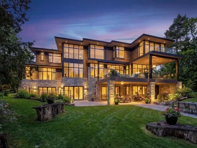 Architectural Masterpiece by David Small in Canada Listed for C$8.88M 2 8 Cachet Pkwy Stunning Contemporary Home by David Small 2