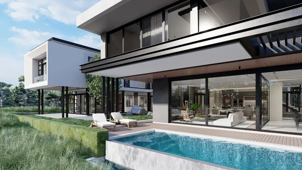 866 The Hills House by JK Designs Architects, A Sculptural Multi-Level Residence Defined by Angled Forms and Glass 10 866 The Hills House A Sculptural Multi Level Residence Defined by Angled Forms and Glass 12