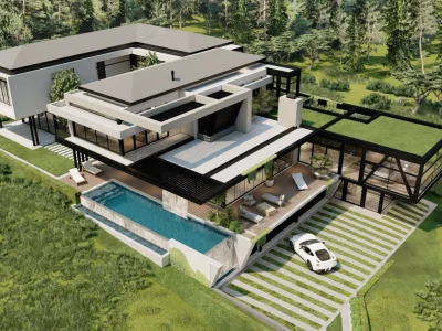 866 The Hills House by JK Designs Architects, A Sculptural Multi-Level Residence Defined by Angled Forms and Glass 1 866 The Hills House A Sculptural Multi Level Residence Defined by Angled Forms and Glass 5