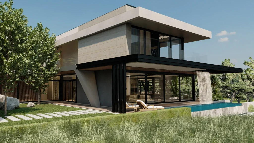 866 The Hills House by JK Designs Architects, A Sculptural Multi-Level Residence Defined by Angled Forms and Glass 7 866 The Hills House by JK Designs Architects, A Sculptural Multi-Level Residence Defined by Angled Forms and Glass