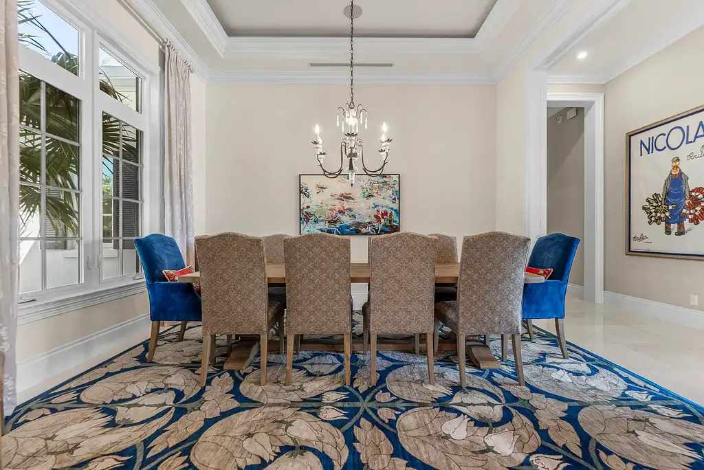 Stunning $10.5 Million British West Indies Waterfront Estate Hits the Market in Delray Beach 11 976 Cypress Drive luxury waterfront estate exterior view in Delray Beach with British West Indies architecture