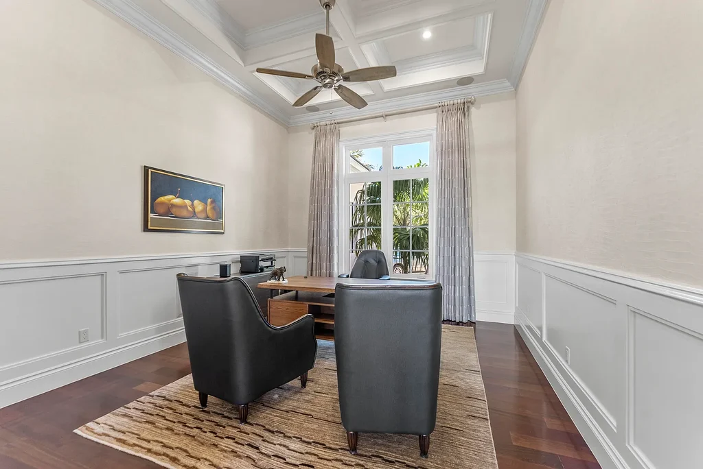 Stunning $10.5 Million British West Indies Waterfront Estate Hits the Market in Delray Beach 15 976 Cypress Drive luxury waterfront estate exterior view in Delray Beach with British West Indies architecture