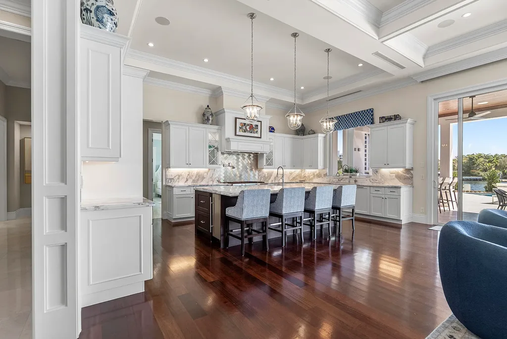 Stunning $10.5 Million British West Indies Waterfront Estate Hits the Market in Delray Beach 9 976 Cypress Drive luxury waterfront estate exterior view in Delray Beach with British West Indies architecture