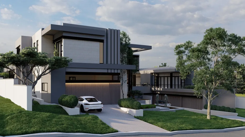 Bloemfontein Residence 49 by JK Designs Architects, A Three-Story Luxury Home Defined by Courtyards, Water, and Elevated Living 1 Bloemfontein Residence 49 by JK Designs Architects, A Three-Story Luxury Home Defined by Courtyards, Water, and Elevated Living