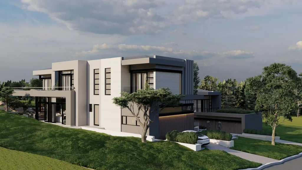 Bloemfontein Residence 49 by JK Designs Architects, A Three-Story Luxury Home Defined by Courtyards, Water, and Elevated Living 4 Bloemfontein Residence 49 by JK Designs Architects A Three Story Luxury Home Defined by Courtyards Water and Elevated Living 8