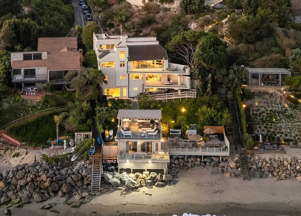Most Expensive Homes in Malibu: 10 Trophy Listings Redefining Pricing Power 5 Malibu beachfront estate aerial view with direct sand access and ocean frontage