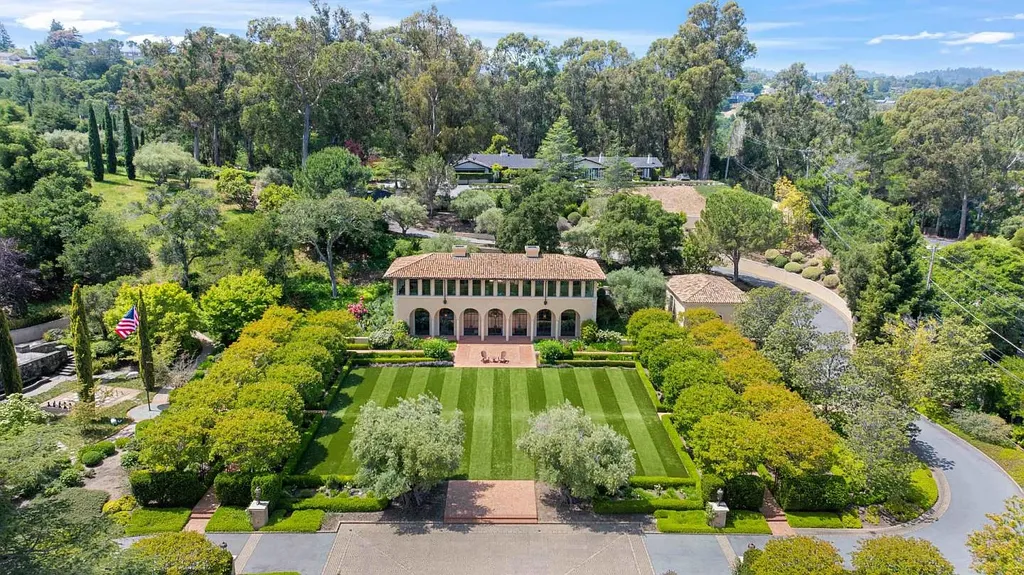 Most Expensive Homes in California 30 private luxury compound with guest pavilion and landscaped grounds in Hillsborough