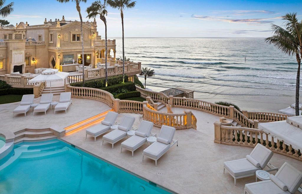 Most Expensive Homes in California 26 luxury pool terrace overlooking Pacific Ocean at La Jolla estate