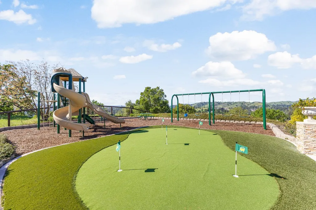 A Hilltop Estate in Danville That Defines a Different Kind of Luxury 14 private playground and putting green at luxury estate in Danville California with scenic hillside views