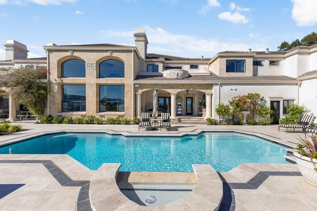 A Hilltop Estate in Danville That Defines a Different Kind of Luxury 13 resort style pool and backyard of luxury estate in Danville California with outdoor living space
