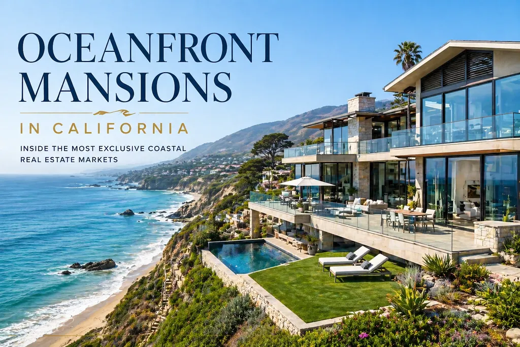 Oceanfront Mansions in California: The Ultimate Scarcity Play in American Luxury Real Estate 1 Oceanfront mansions in California overlooking the Pacific Ocean