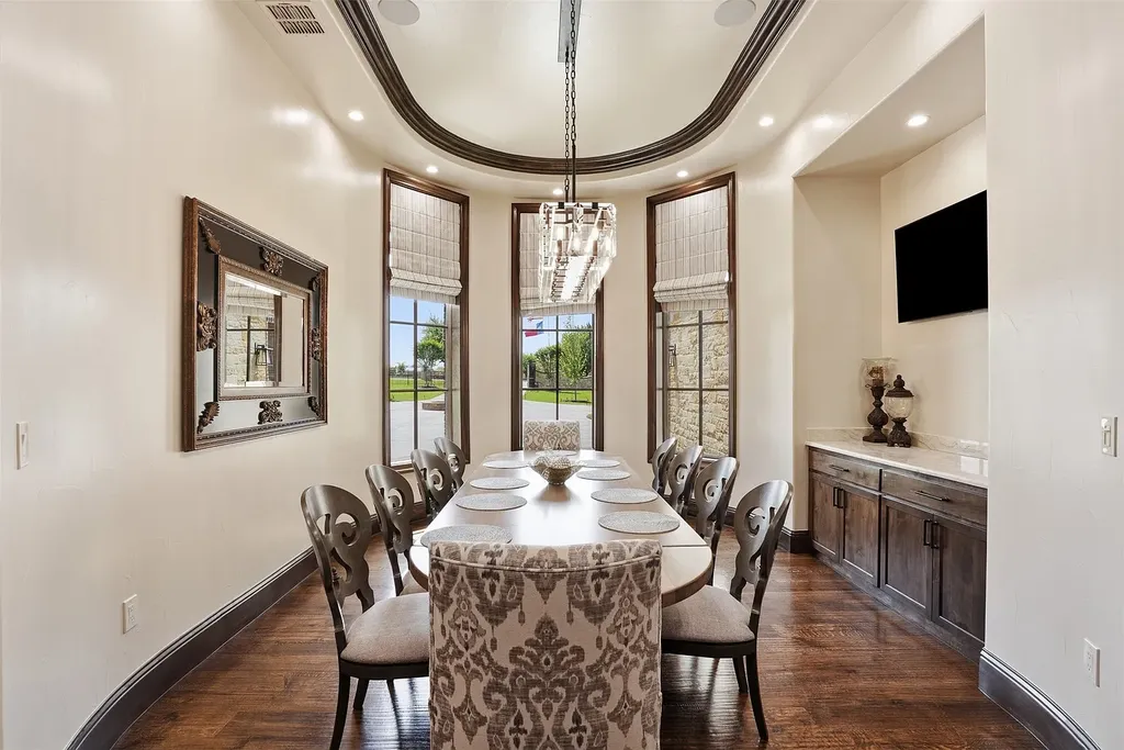 Newly Built Texas Estate With a Private Bowling Alley and Guest Residence Lists for $6.75 Million 5 Newly Built Texas Estate at 137 Angelina Dr Aledo TX 12