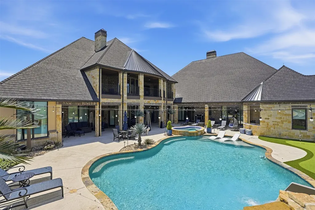 Newly Built Texas Estate With a Private Bowling Alley and Guest Residence Lists for $6.75 Million 14 Newly Built Texas Estate at 137 Angelina Dr Aledo TX 25