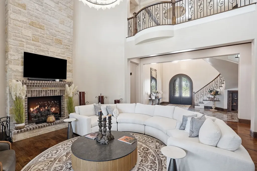 Newly Built Texas Estate With a Private Bowling Alley and Guest Residence Lists for $6.75 Million 4 Newly Built Texas Estate at 137 Angelina Dr Aledo TX 8