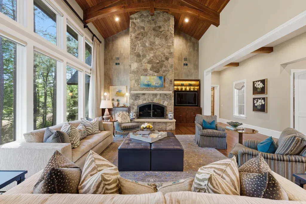 American Craftsman Lodge on Lake Norman Offers Resort-Style Waterfront Living for $7.1 Million 3 Resort Style Waterfront home at 171 White Horse Dr Mooresville NC 17