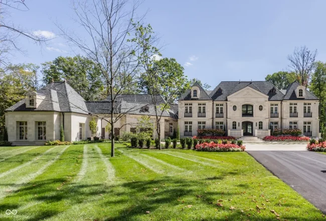 Newly Built $11.9 Million European-Inspired Estate Debuts on 14 Wooded Acres in Carmel, Indiana