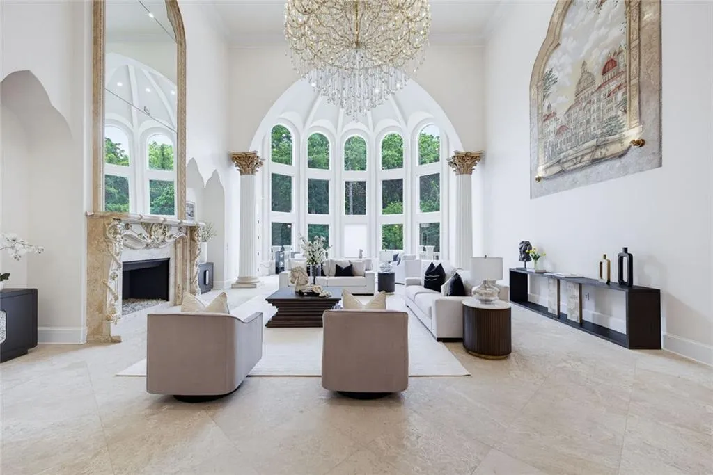 Atlanta's Grand Mediterranean Estate Returns to the Market After a Remarkable Restoration for $6.995 Million 6 Atlantas Grand Mediterranean Estate at 4561 Northside Dr NW Sandy Springs GA 12
