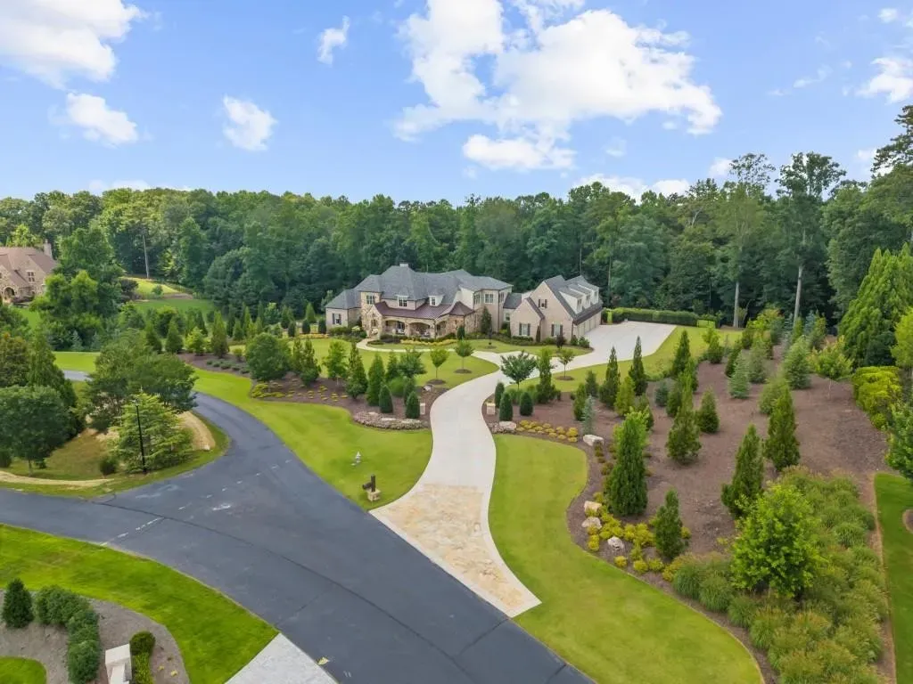 $8.75 Million French Country Estate in Milton Delivers Resort Living in One of Georgia's Premier Gated Communities 20 French Country Estate at 570 Lost River Bnd Milton GA 1