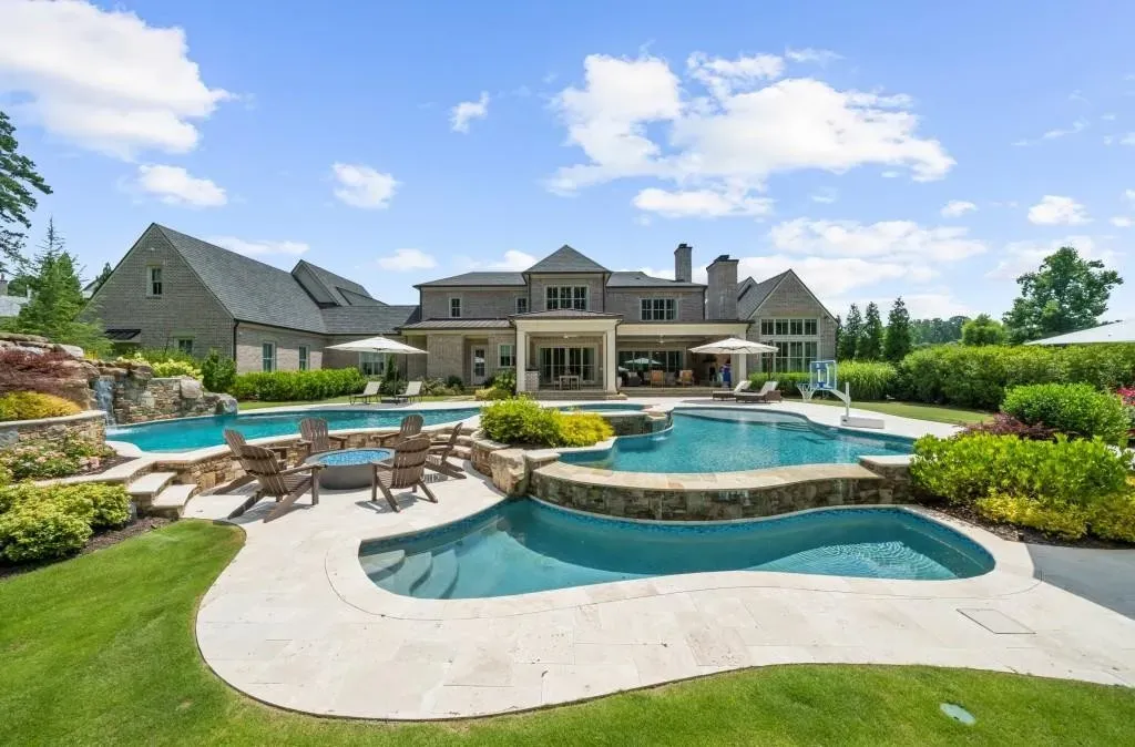 $8.75 Million French Country Estate in Milton Delivers Resort Living in One of Georgia's Premier Gated Communities 2 French Country Estate at 570 Lost River Bnd Milton GA 5