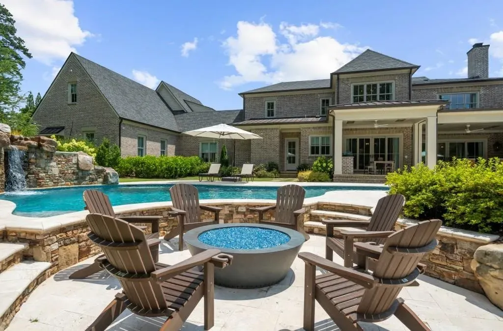 $8.75 Million French Country Estate in Milton Delivers Resort Living in One of Georgia's Premier Gated Communities 16 French Country Estate at 570 Lost River Bnd Milton GA 52