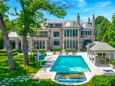 Illinois' Most Valuable Lakefront Estate Returns to the Market for $29.9 Million 1 Illinois Most Valuable Lakefront Estate at 319 Sheridan Rd Winnetka IL 1
