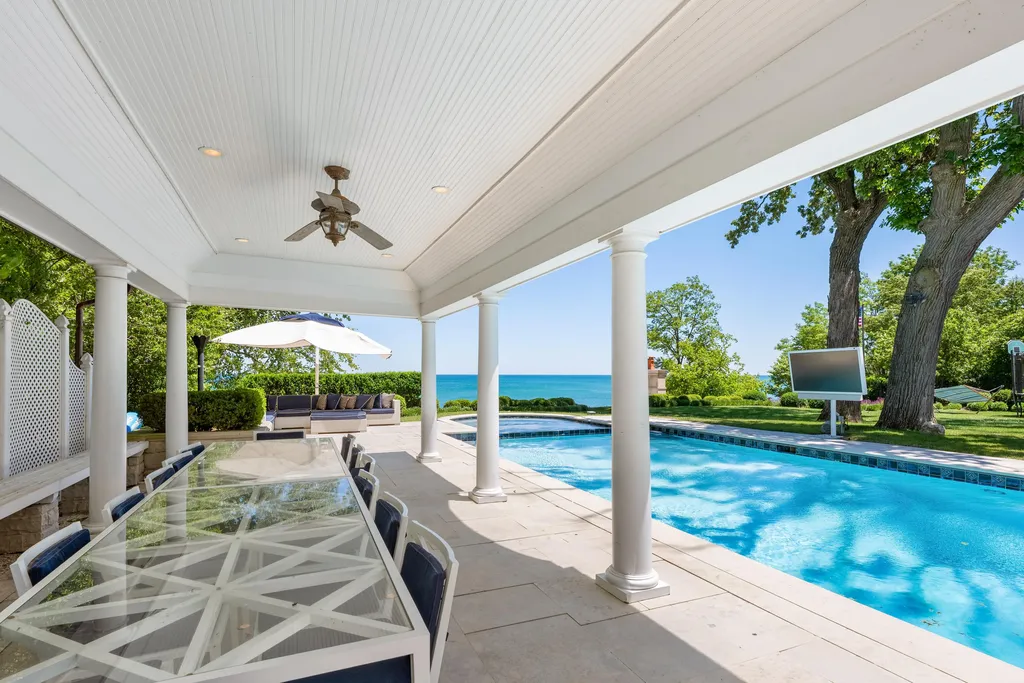 Illinois' Most Valuable Lakefront Estate Returns to the Market for $29.9 Million 5 Illinois Most Valuable Lakefront Estate at 319 Sheridan Rd Winnetka IL 15